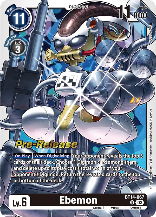 Ebemon [BT14-067] [Blast Ace Pre-Release Cards] | Enigma On Main