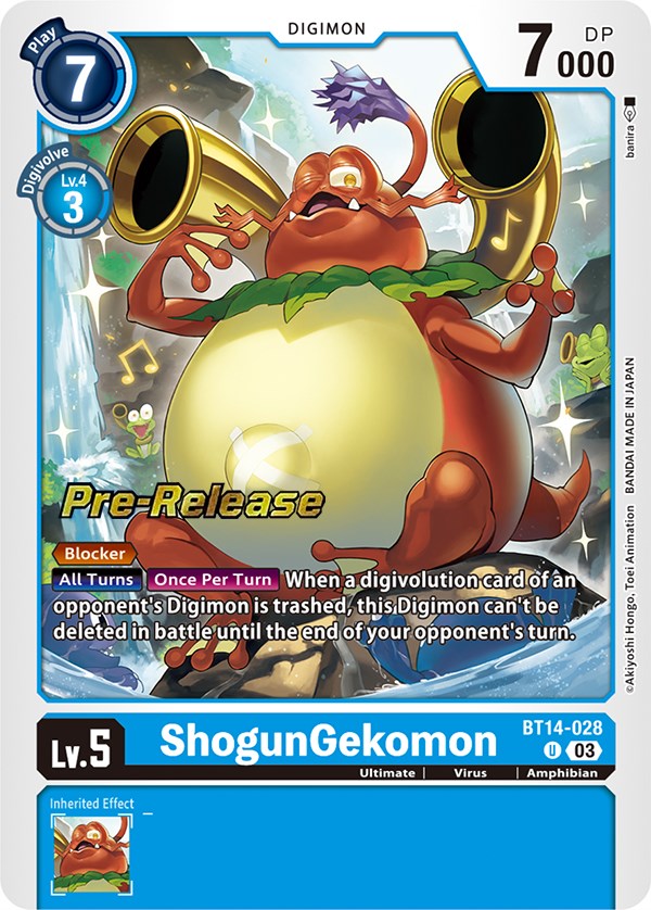 ShogunGekomon [BT14-028] [Blast Ace Pre-Release Cards] | Enigma On Main