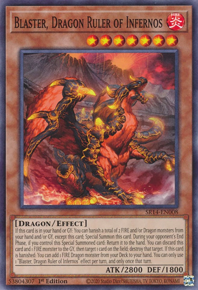 Blaster, Dragon Ruler of Infernos [SR14-EN008] Common | Enigma On Main