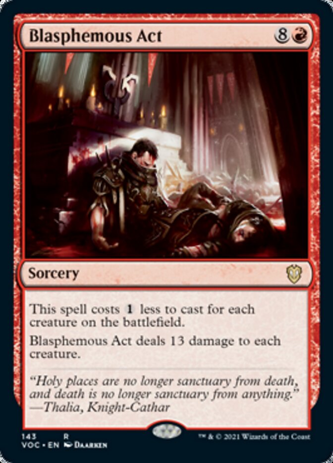 Blasphemous Act [Innistrad: Crimson Vow Commander] | Enigma On Main