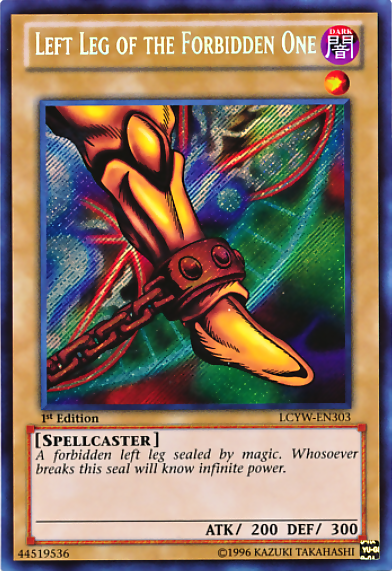 Left Leg of the Forbidden One [LCYW-EN303] Secret Rare | Enigma On Main