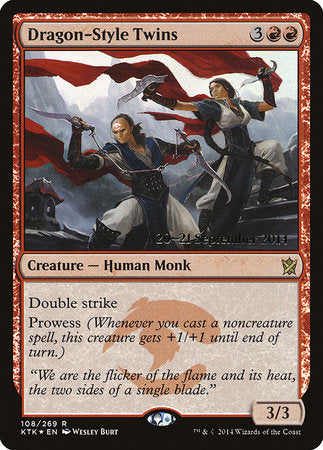 Dragon-Style Twins [Khans of Tarkir Promos] | Enigma On Main