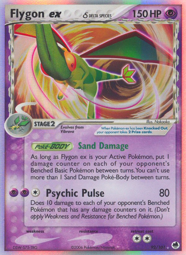 Flygon ex (92/101) (Delta Species) [EX: Dragon Frontiers] | Enigma On Main