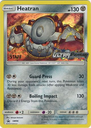 Heatran (SM96) (Staff Prerelease Promo) [Sun & Moon: Black Star Promos] | Enigma On Main