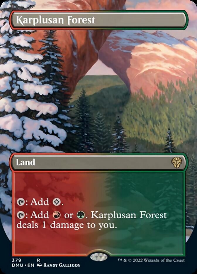 Karplusan Forest (Borderless Alternate Art) [Dominaria United] | Enigma On Main