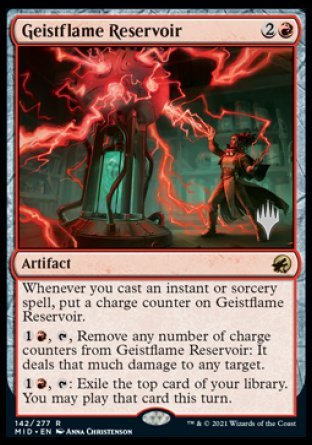 Geistflame Reservoir (Promo Pack) [Innistrad: Midnight Hunt Promos] | Enigma On Main