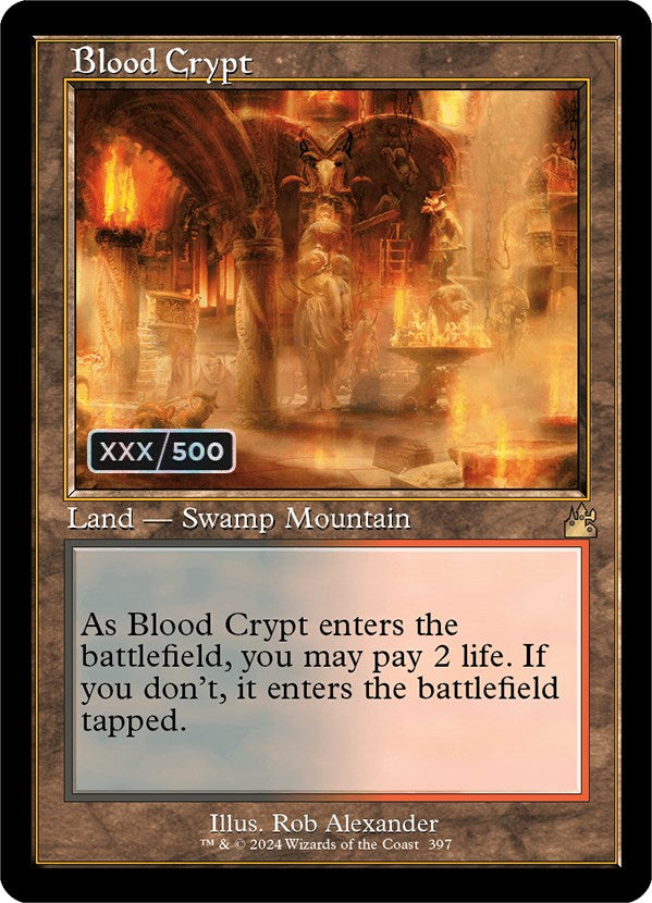 Blood Crypt (Retro) (Serialized) [Ravnica Remastered] | Enigma On Main