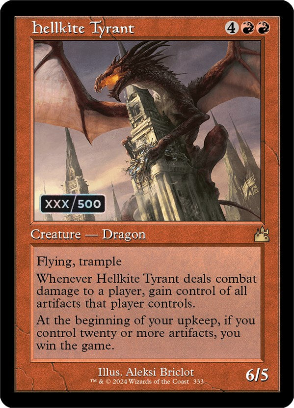 Hellkite Tyrant (Retro) (Serialized) [Ravnica Remastered] | Enigma On Main