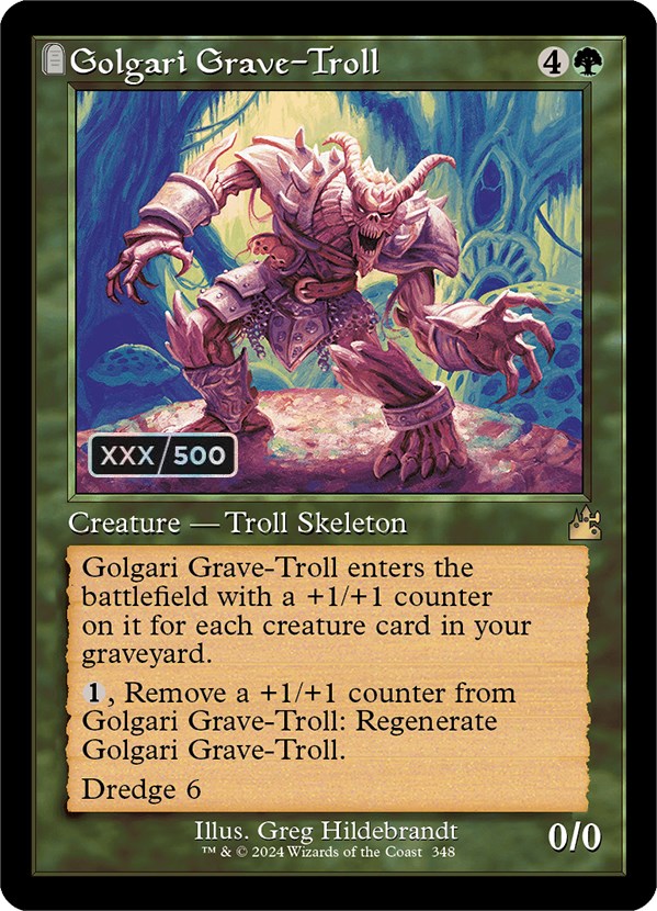 Golgari Grave-Troll (Retro) (Serialized) [Ravnica Remastered] | Enigma On Main