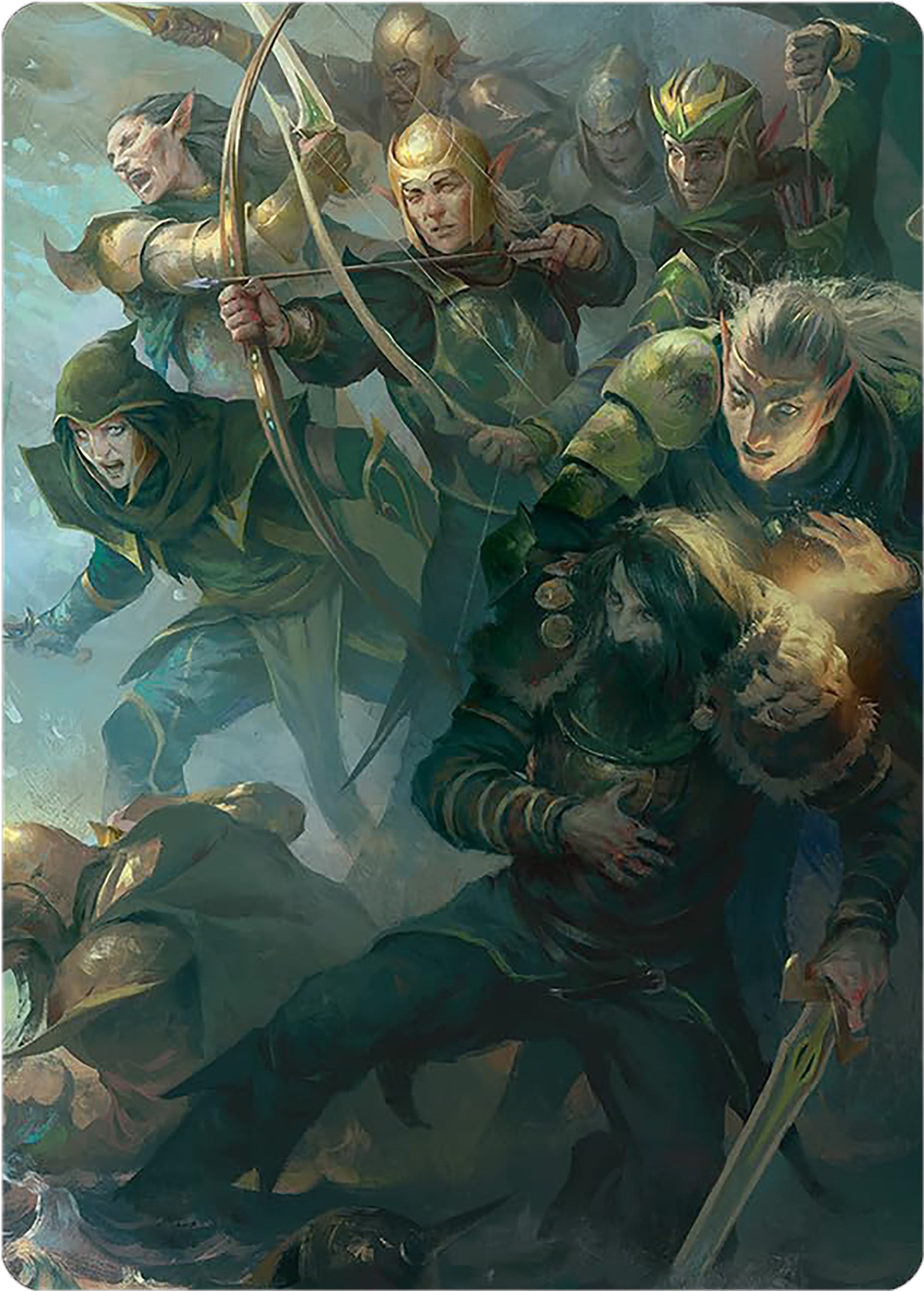 Galadhrim Brigade Art Card [The Lord of the Rings: Tales of Middle-earth Art Series] | Enigma On Main