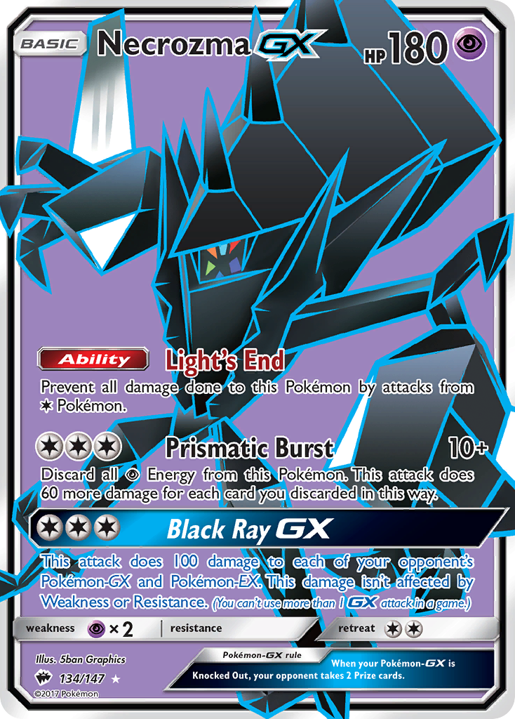 Necrozma GX (134/147) [Sun & Moon: Burning Shadows] | Enigma On Main