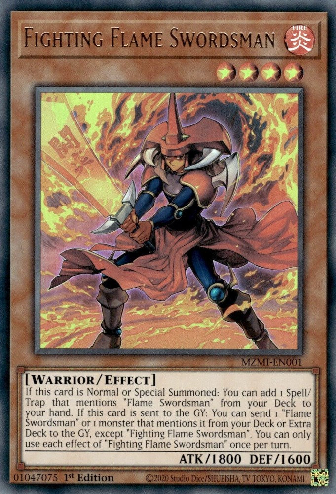 Fighting Flame Swordsman [MZMI-EN001] Ultra Rare | Enigma On Main