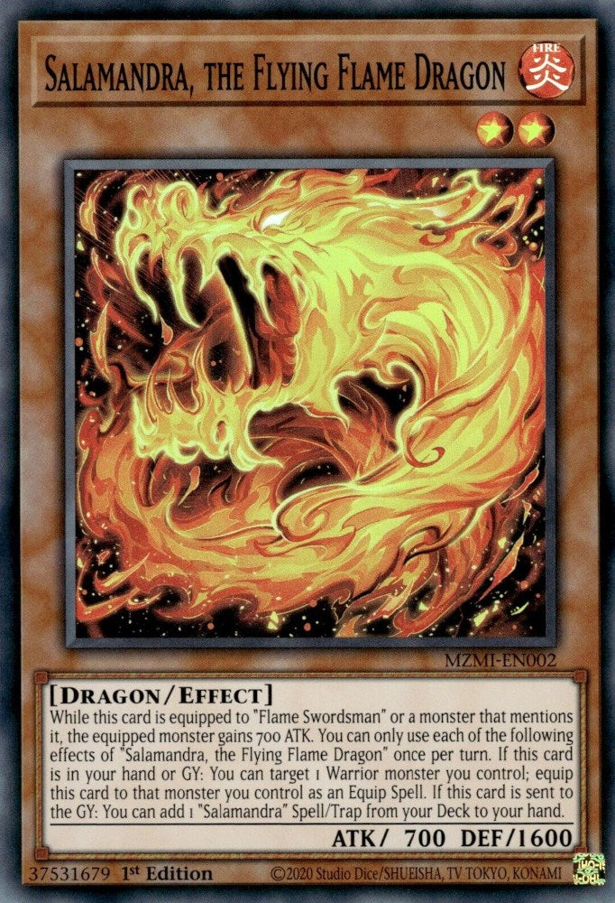 Salamandra, the Flying Flame Dragon [MZMI-EN002] Super Rare | Enigma On Main