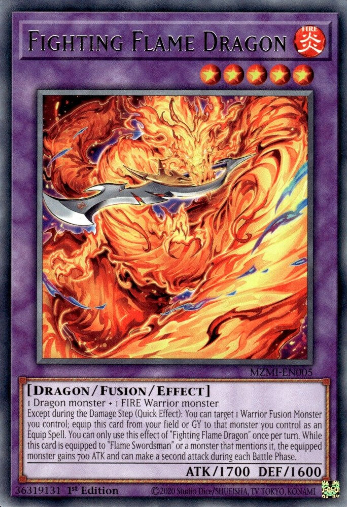 Fighting Flame Dragon [MZMI-EN005] Rare | Enigma On Main