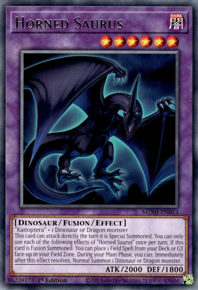 Horned Saurus [MZMI-EN013] Rare | Enigma On Main