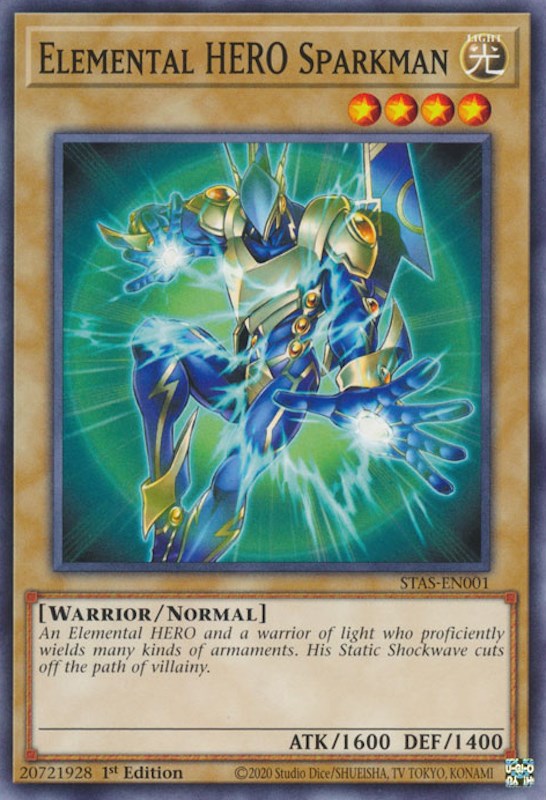 Elemental HERO Sparkman [STAS-EN001] Common | Enigma On Main