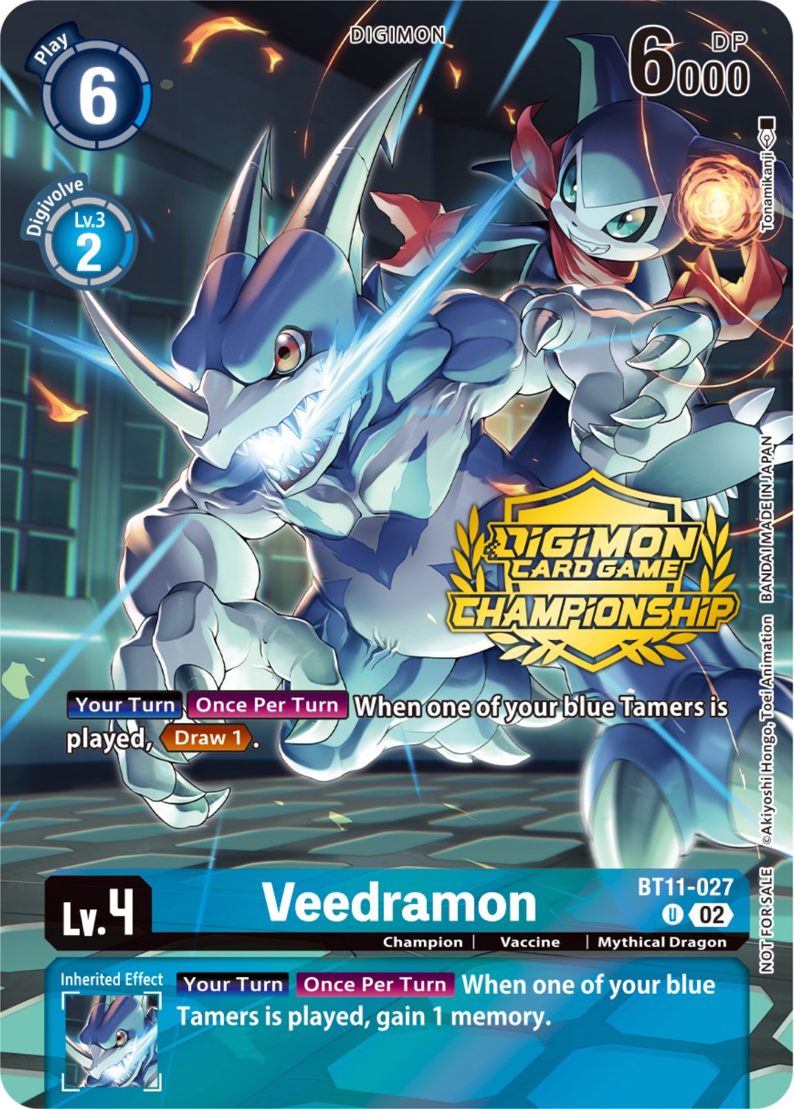 Veedramon [BT11-027] (Championship 2023 Tamers Pack) [Dimensional Phase Promos] | Enigma On Main