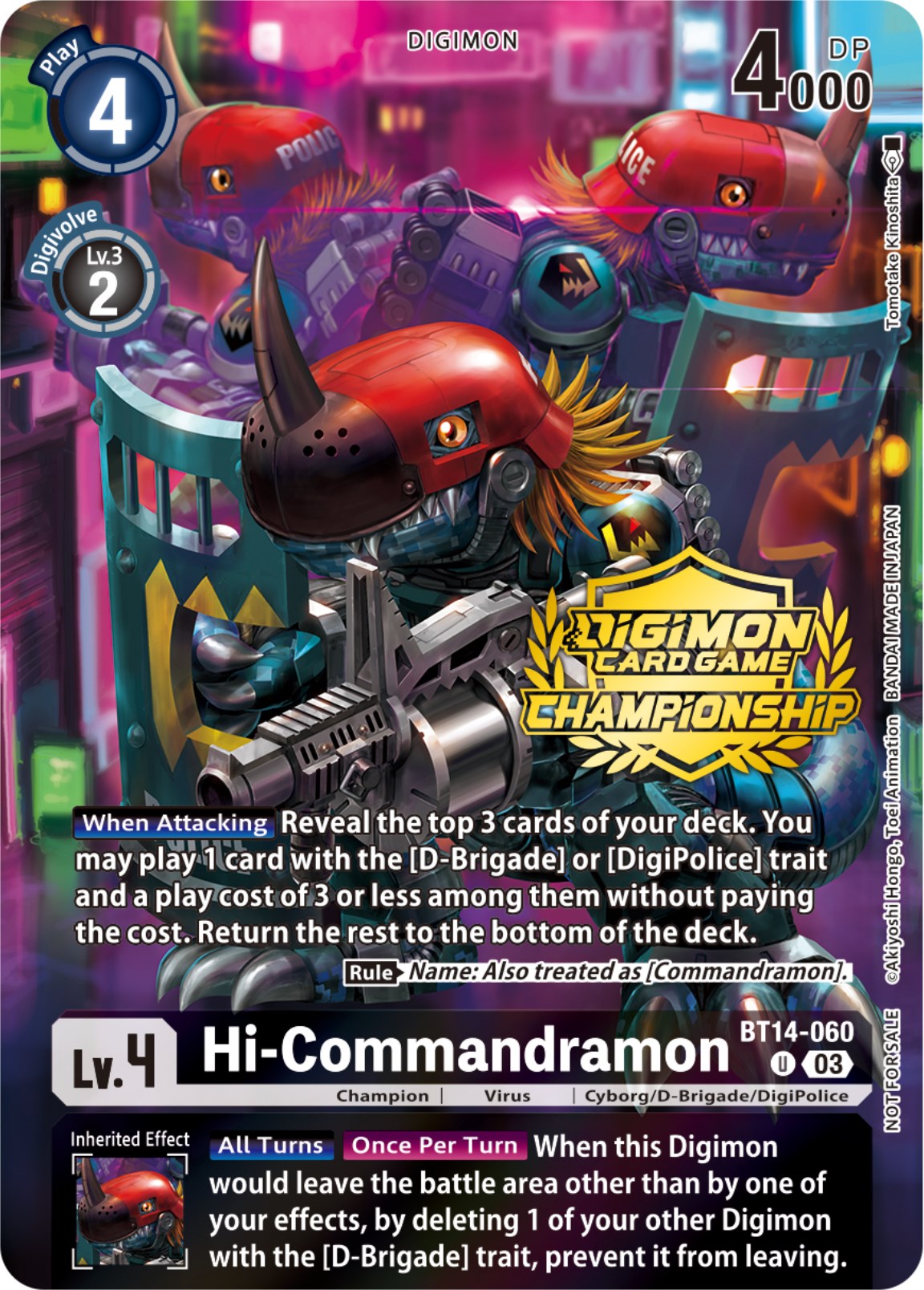 Hi-Commandramon [BT14-060] (Championship 2023 Tamers Pack) [Blast Ace Promos] | Enigma On Main