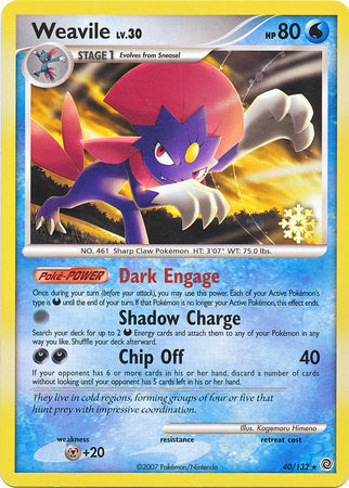 Weavile (40/132) [Countdown Calendar Promos] | Enigma On Main