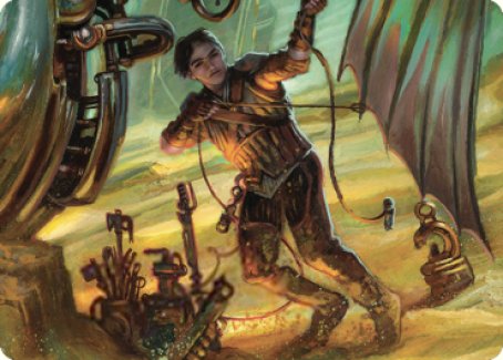 Mishra, Excavation Prodigy Art Card [The Brothers' War Art Series] | Enigma On Main