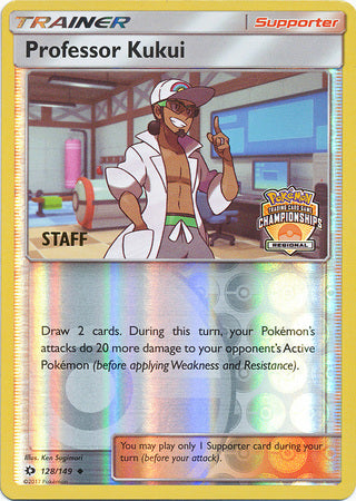 Professor Kukui (128/149) (Regional Championship Promo Staff) [Sun & Moon: Base Set] | Enigma On Main