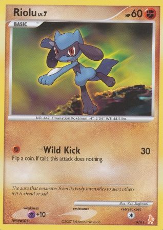 Riolu (6/61) [Diamond & Pearl: Trainer Kit - Lucario] | Enigma On Main