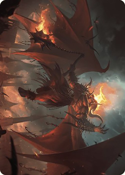 Rakdos, Patron of Chaos Art Card (22/49) [Murders at Karlov Manor Art Series] | Enigma On Main