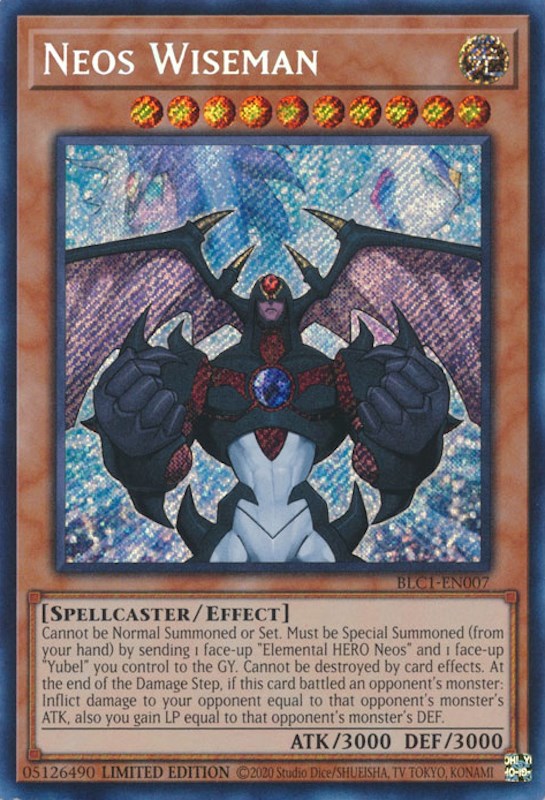 Neos Wiseman [BLC1-EN007] Secret Rare | Enigma On Main