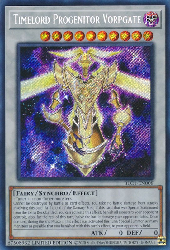 Timelord Progenitor Vorpgate [BLC1-EN008] Secret Rare | Enigma On Main