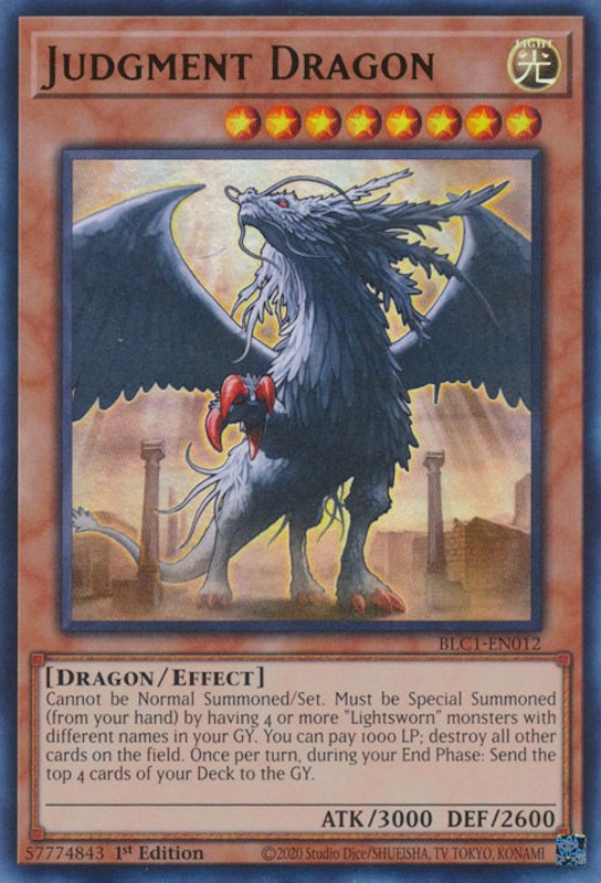 Judgment Dragon [BLC1-EN012] Ultra Rare | Enigma On Main