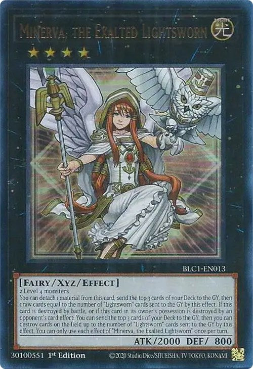 Minerva, the Exalted Lightsworn [BLC1-EN013] Ultra Rare | Enigma On Main