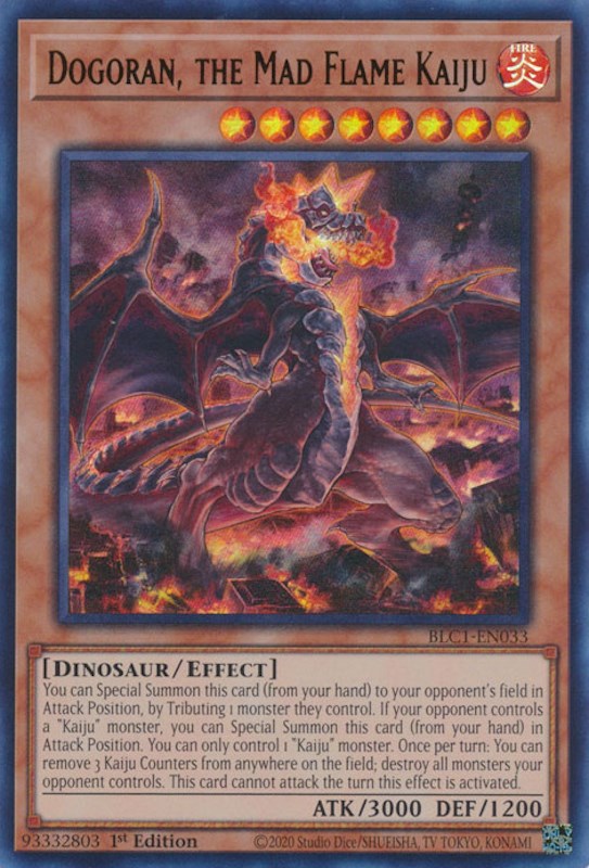 Dogoran, the Mad Flame Kaiju [BLC1-EN033] Ultra Rare | Enigma On Main