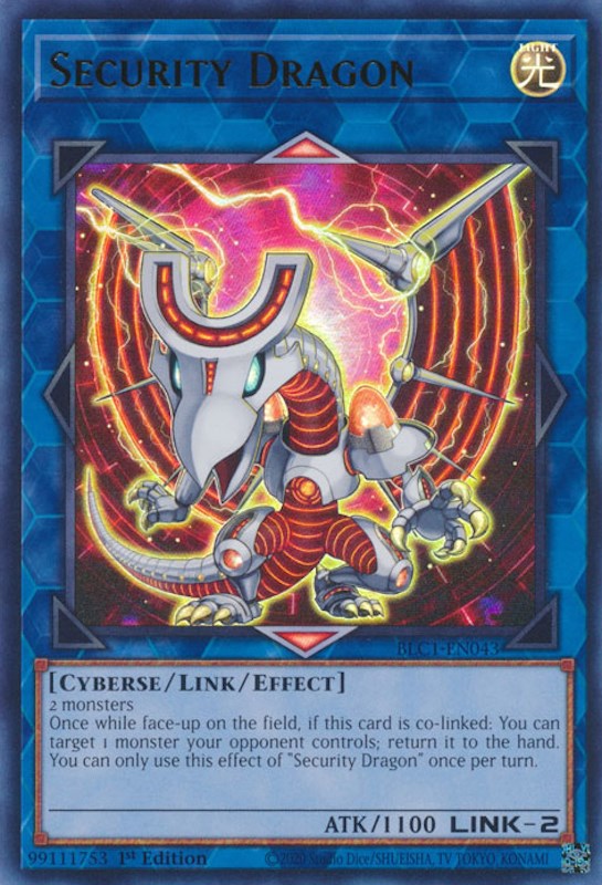 Security Dragon [BLC1-EN043] Ultra Rare | Enigma On Main