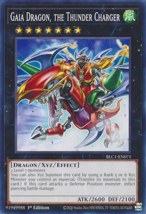 Gaia Dragon, the Thunder Charger [BLC1-EN071] Common | Enigma On Main