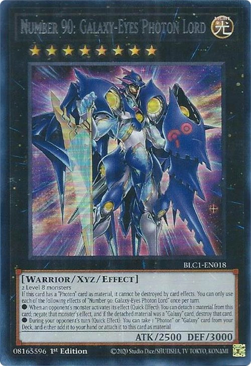 Number 90: Galaxy-Eyes Photon Lord (Silver) [BLC1-EN018] Ultra Rare | Enigma On Main