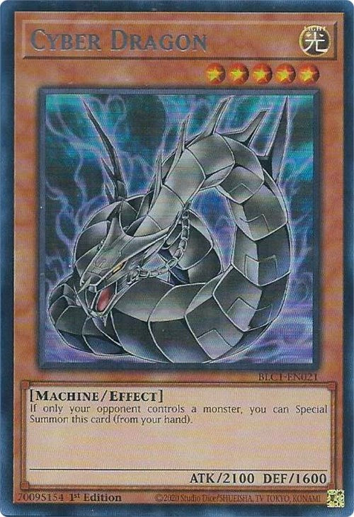 Cyber Dragon (Alternate Art) (Silver) [BLC1-EN021] Ultra Rare | Enigma On Main