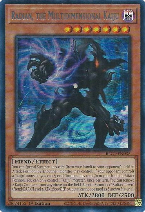 Radian, the Multidimensional Kaiju (Silver) [BLC1-EN035] Ultra Rare | Enigma On Main