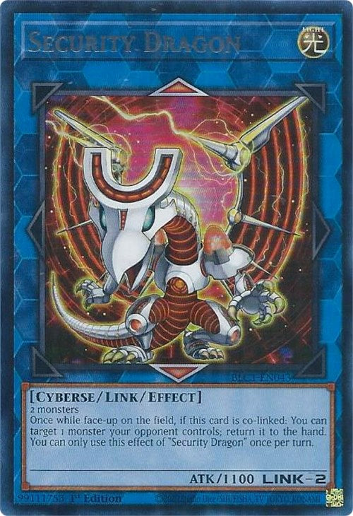 Security Dragon (Silver) [BLC1-EN043] Ultra Rare | Enigma On Main