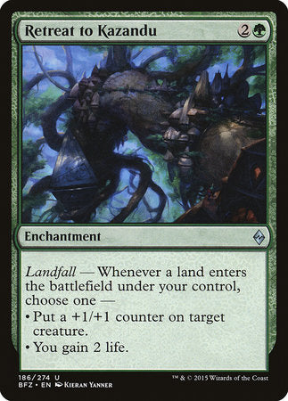 Retreat to Kazandu [Battle for Zendikar] | Enigma On Main