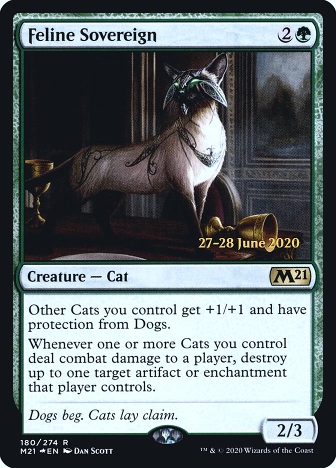 Feline Sovereign  [Core Set 2021 Prerelease Promos] | Enigma On Main