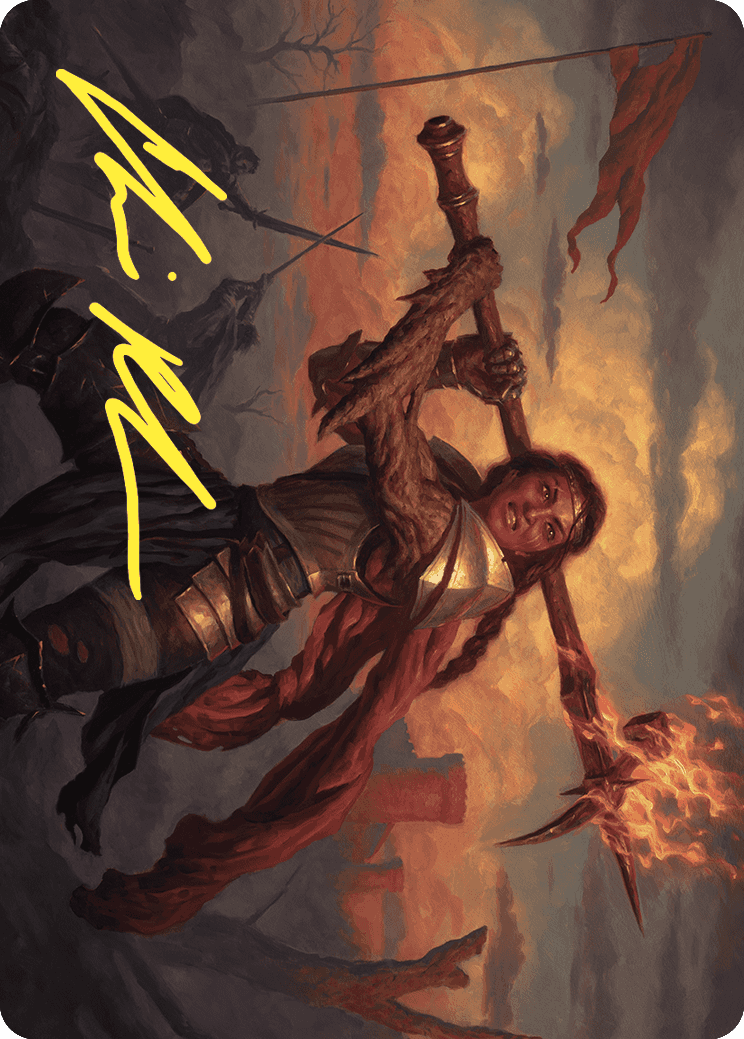 Imodane, the Pyrohammer Art Card (Gold-Stamped Signature) [Wilds of Eldraine Art Series] | Enigma On Main