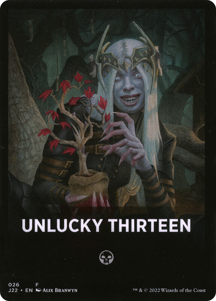 Unlucky Thirteen Theme Card [Jumpstart 2022 Front Cards] | Enigma On Main