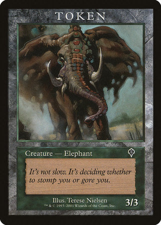 Elephant Token (Invasion) [Magic Player Rewards 2001] | Enigma On Main