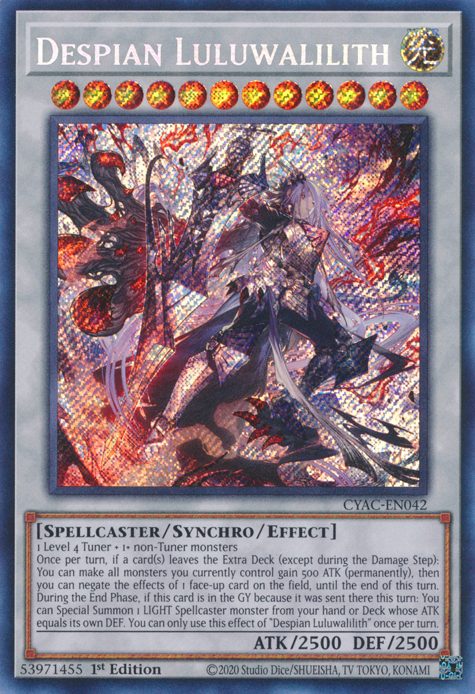 Despian Luluwalilith [CYAC-EN042] Secret Rare | Enigma On Main