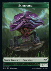 Saproling // Elemental Double-sided Token [Dominaria United Tokens] | Enigma On Main