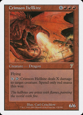 Crimson Hellkite [Seventh Edition] | Enigma On Main