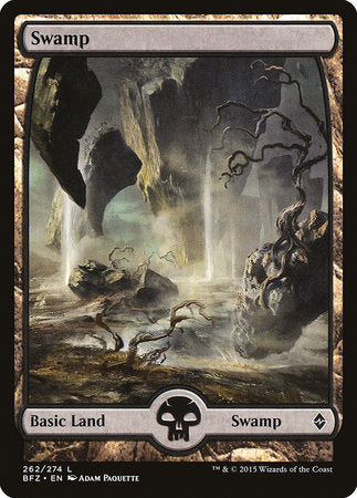 Swamp (262) - Full Art [Battle for Zendikar] | Enigma On Main