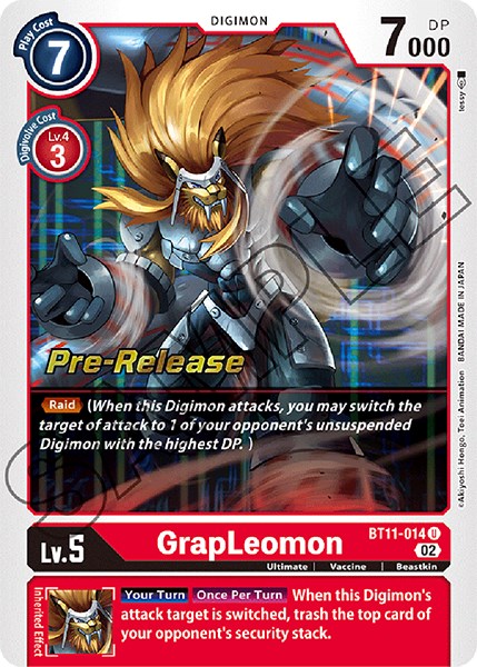 GrapLeomon [BT11-014] [Dimensional Phase Pre-Release Promos] | Enigma On Main