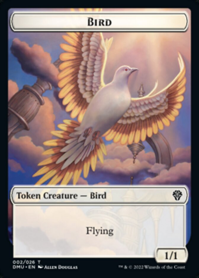 Bird (002) // Badger Double-sided Token [Dominaria United Tokens] | Enigma On Main