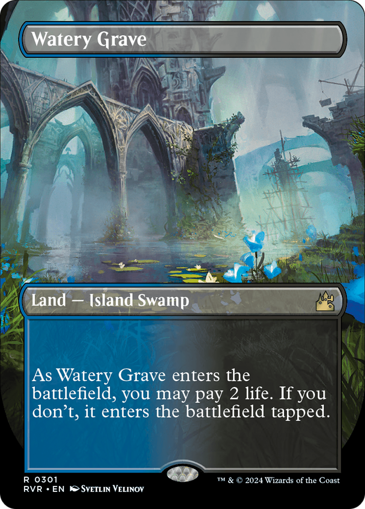 Watery Grave (Borderless) [Ravnica Remastered] | Enigma On Main